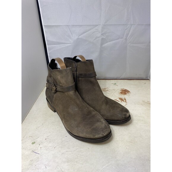 BDG Brown Leather Ankle Booties Women's Size 10 - Picture 1 of 7